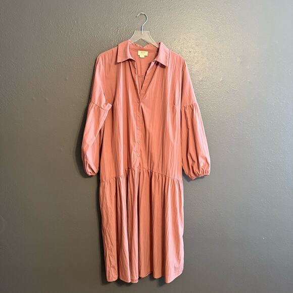 Anthropologie Mauve Midi Dress - Picture 5 of 11